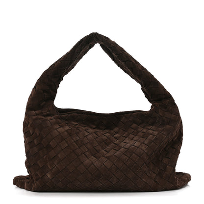 Bottega Veneta Suede Intrecciato Small Hop Fondant 2 of 21