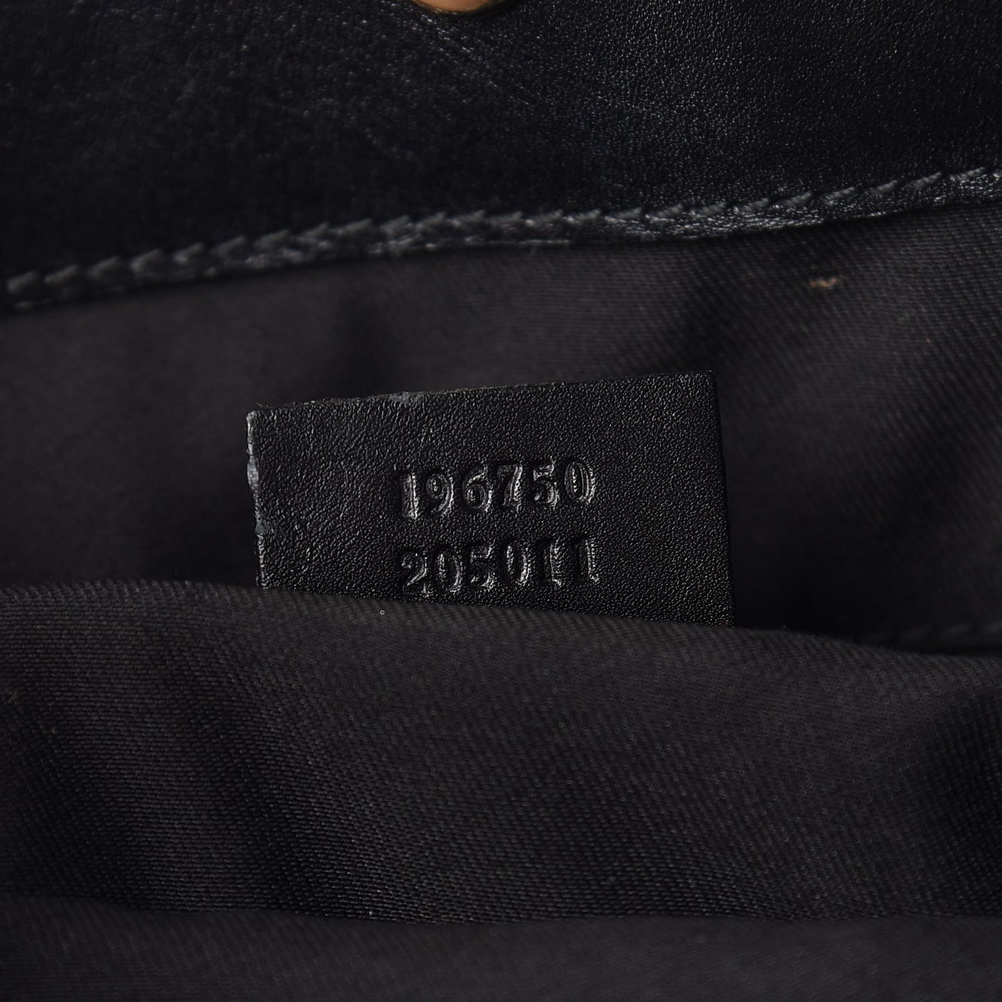 Denim Monogram Chain Bucket Tote Black