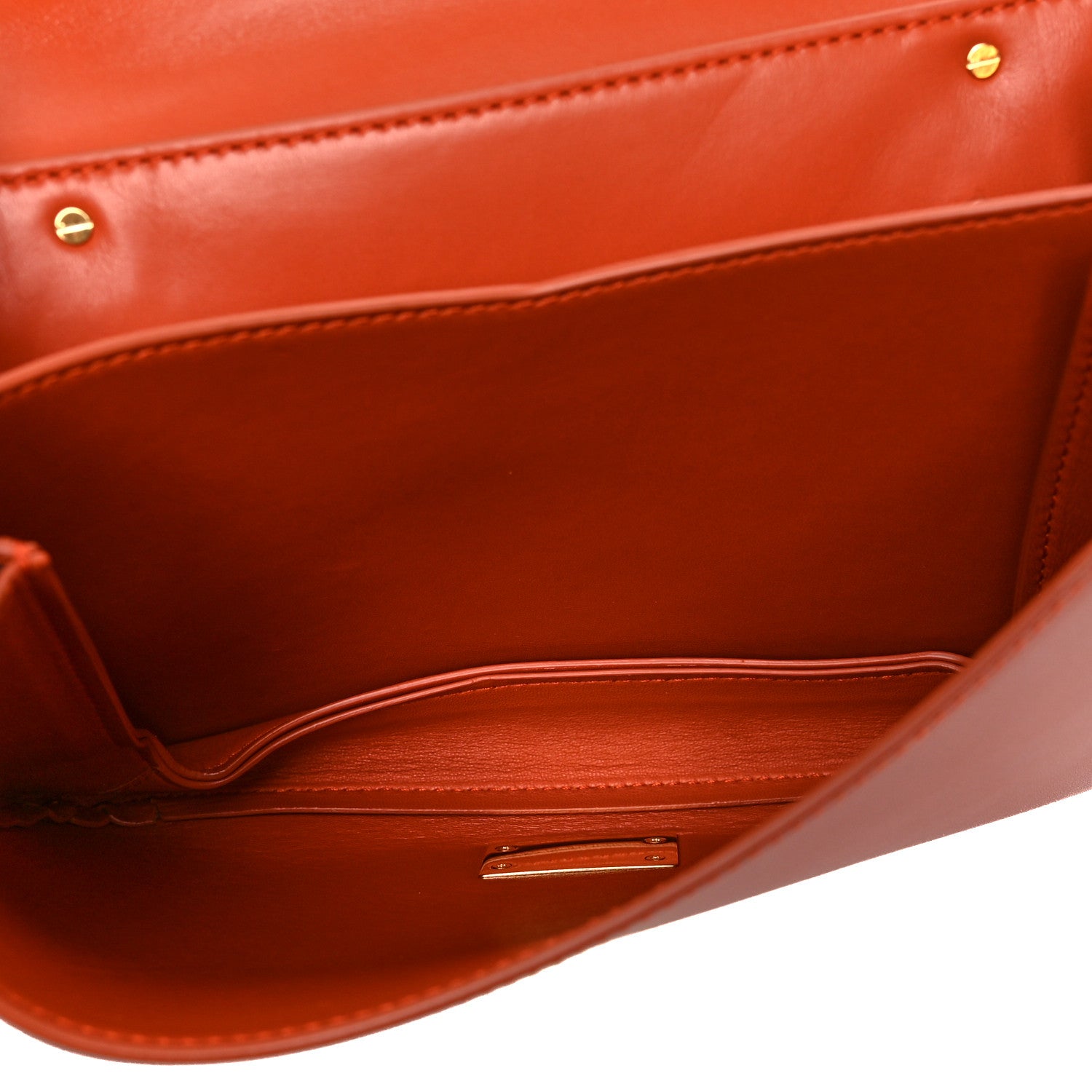 Bottega Veneta Calfskin Mount Envelope Bag Maple 6 of 12