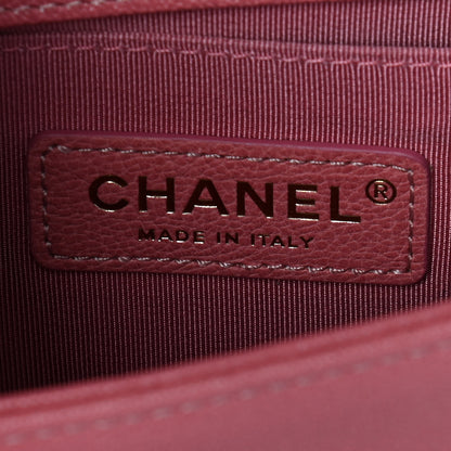 Chanel Caviar Chevron Quilted Small Boy Flap Pink 5 of 8