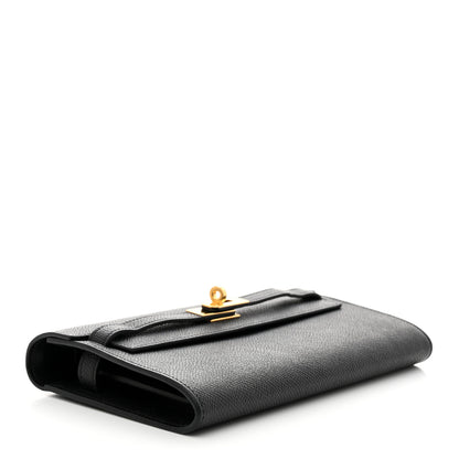 Hermes Epsom Kelly Wallet To Go Black 4 of 7