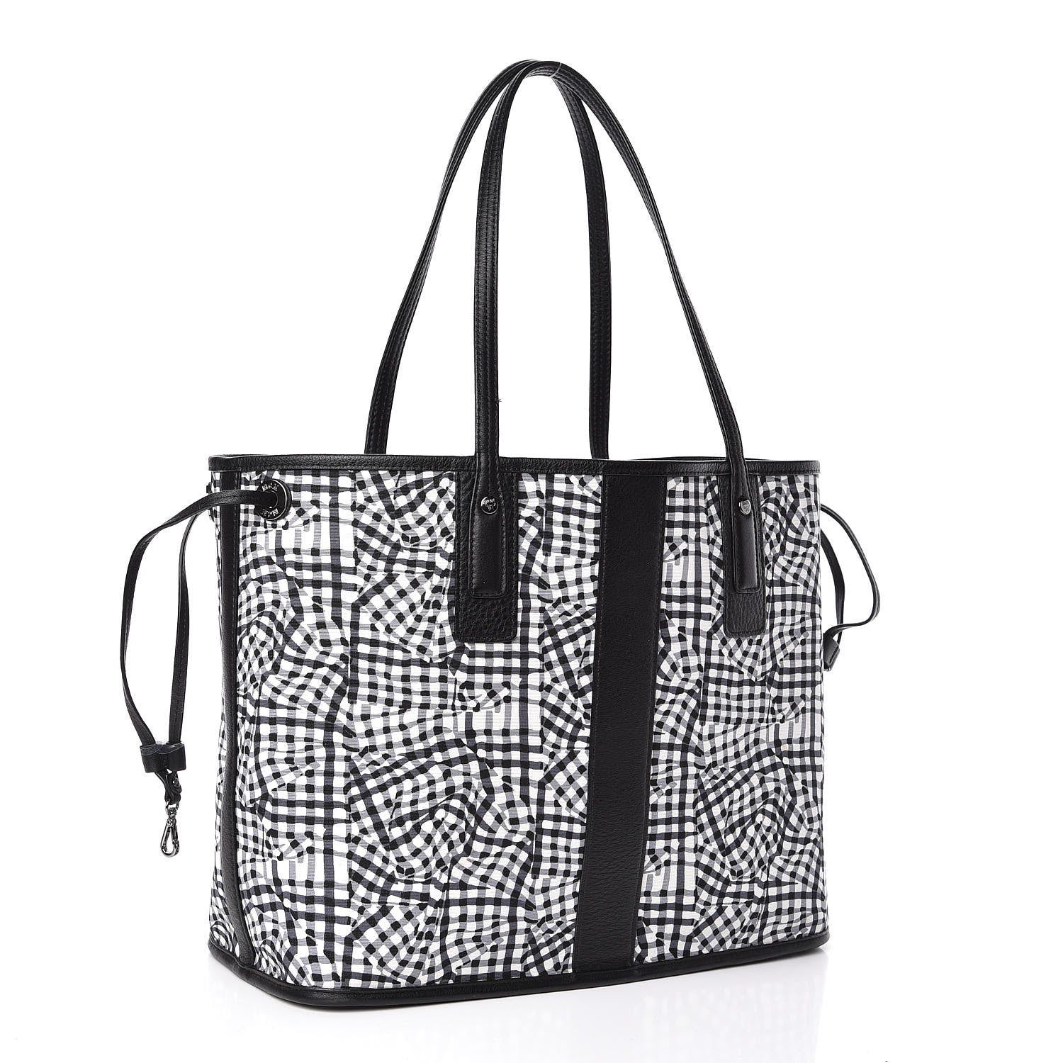 MCM Visetos Medium Liz Reversible Shopper Tote Black 7 of 14
