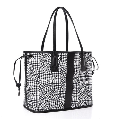 MCM Visetos Medium Liz Reversible Shopper Tote Black 7 of 14