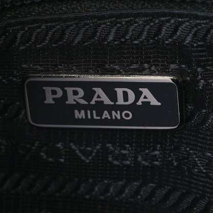 Prada Tessuto Nylon Studded New Vela Hobo Black Fuoco 6 of 8
