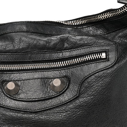 Balenciaga Chevre Giant 21 Silver Hardware Day Hobo Black 8 of 12