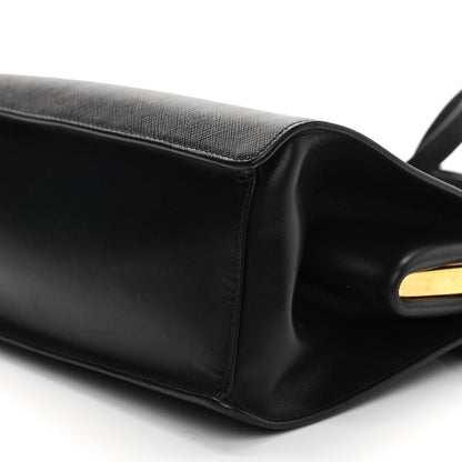 Prada Saffiano City Calfskin Light Frame Bag Black 10 of 14