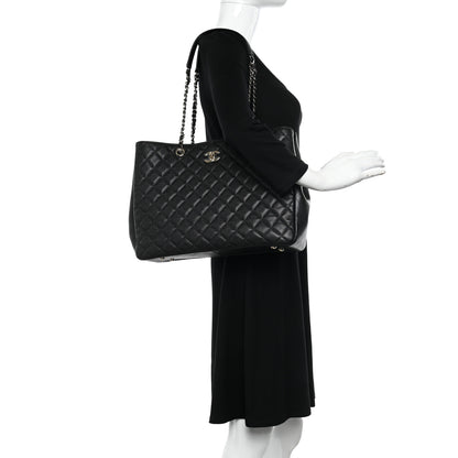 Chanel Caviar Quilted Large Shopping Tote Black 2 of 10