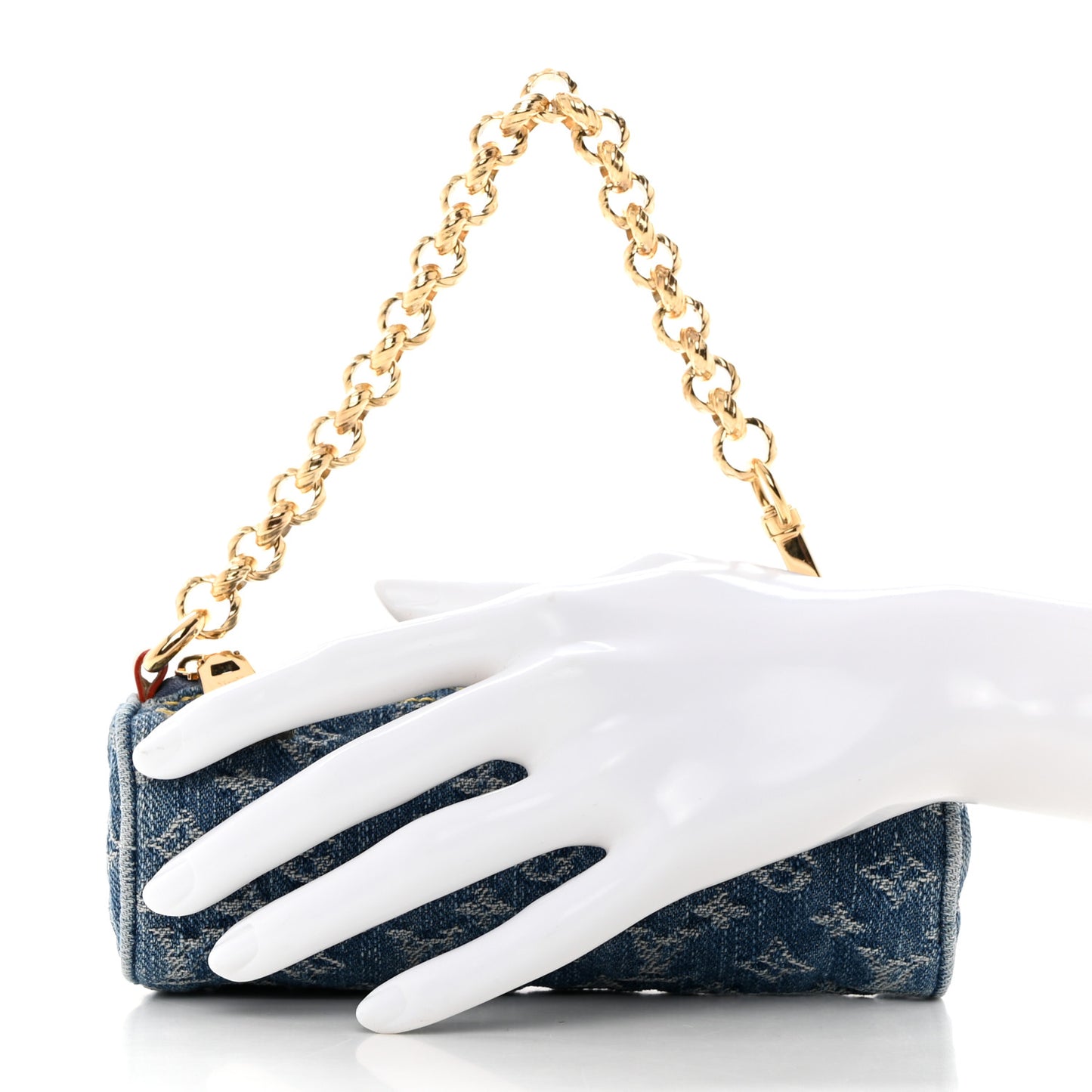 Monogram Denim Mini Papillon Denim Blue