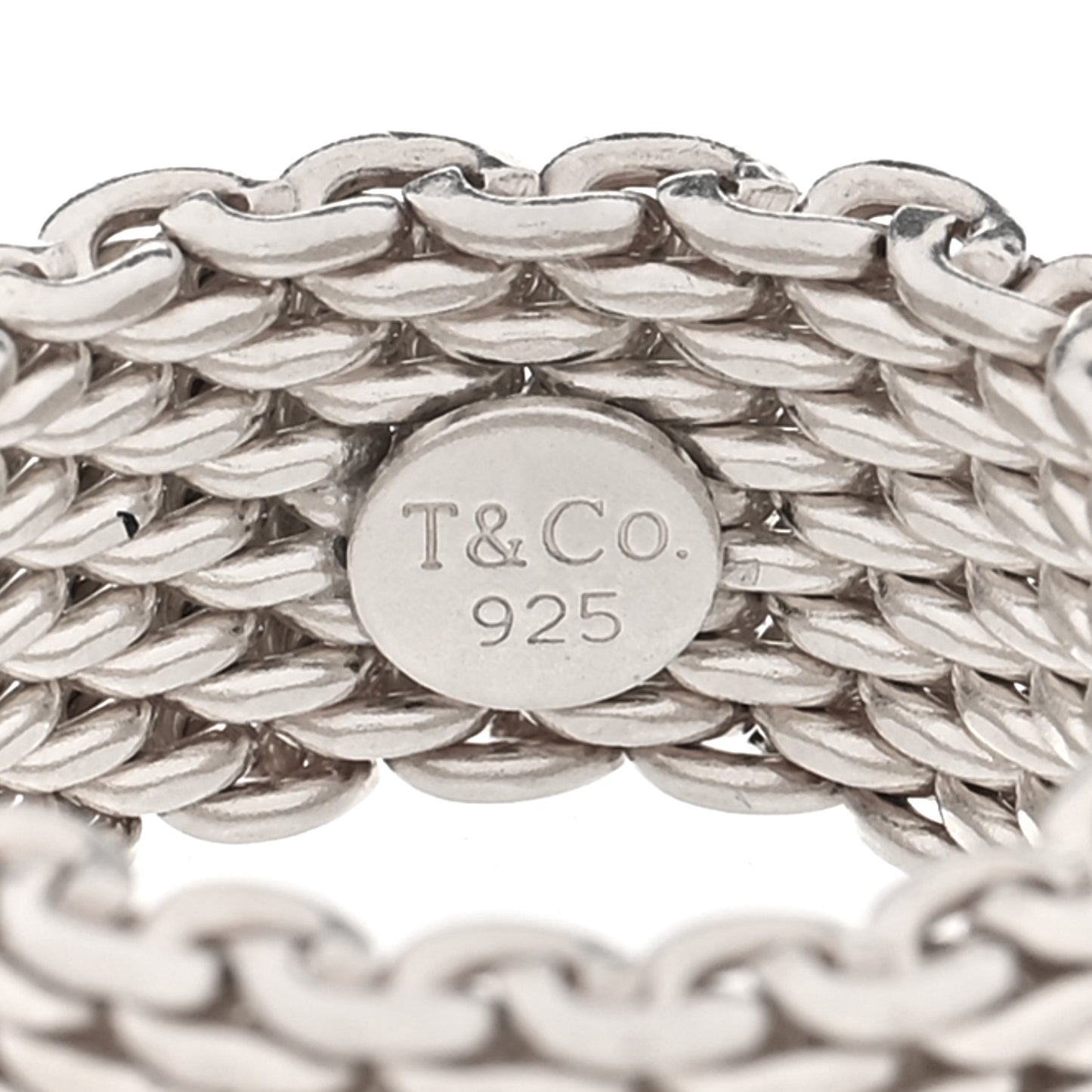 Sterling Silver Somerset Mesh Ring 51 5.75