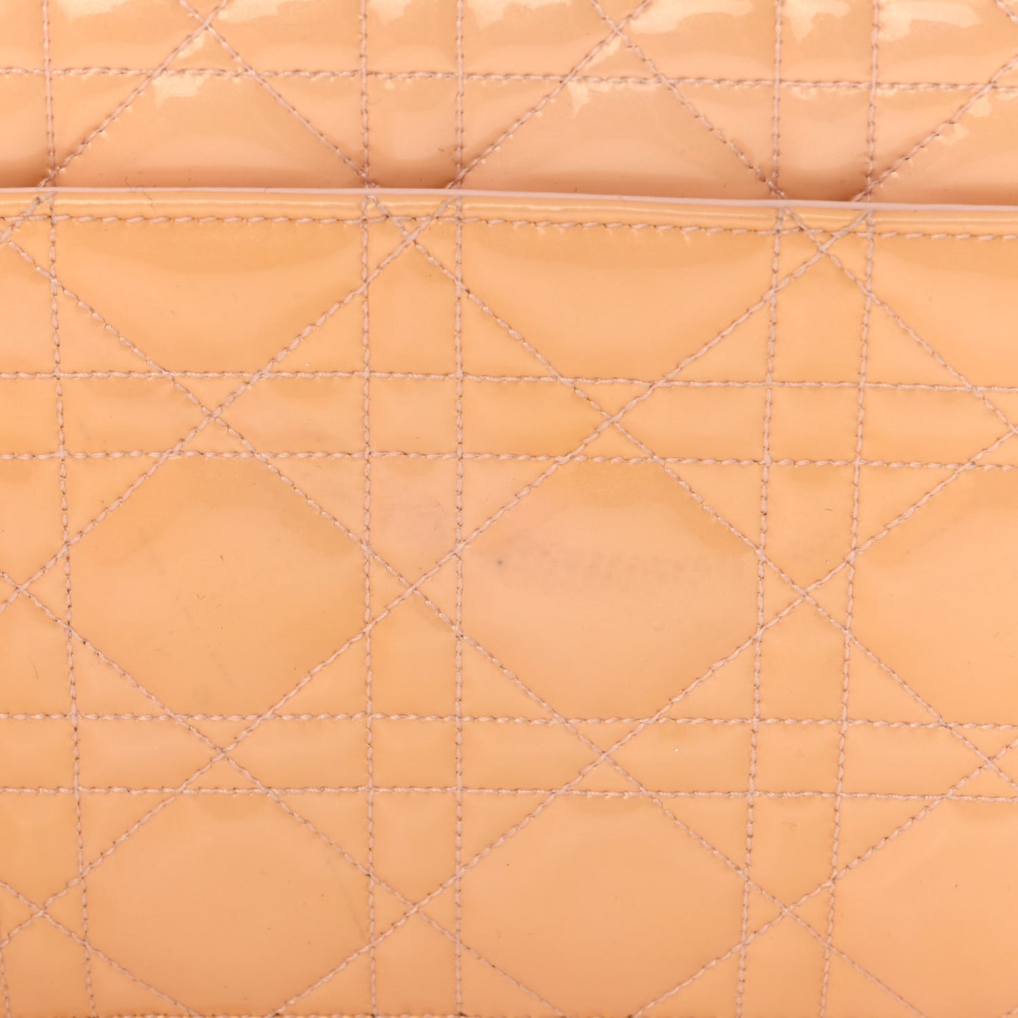 Patent Cannage Miss Dior Promenade Pouch Pink