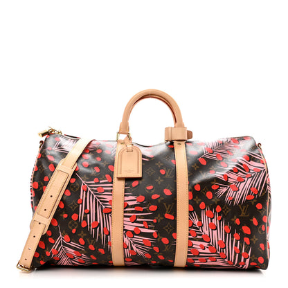 Louis Vuitton Monogram Jungle Dots Keepall Bandouliere 50 Sugar Pink Poppy 1 of 10