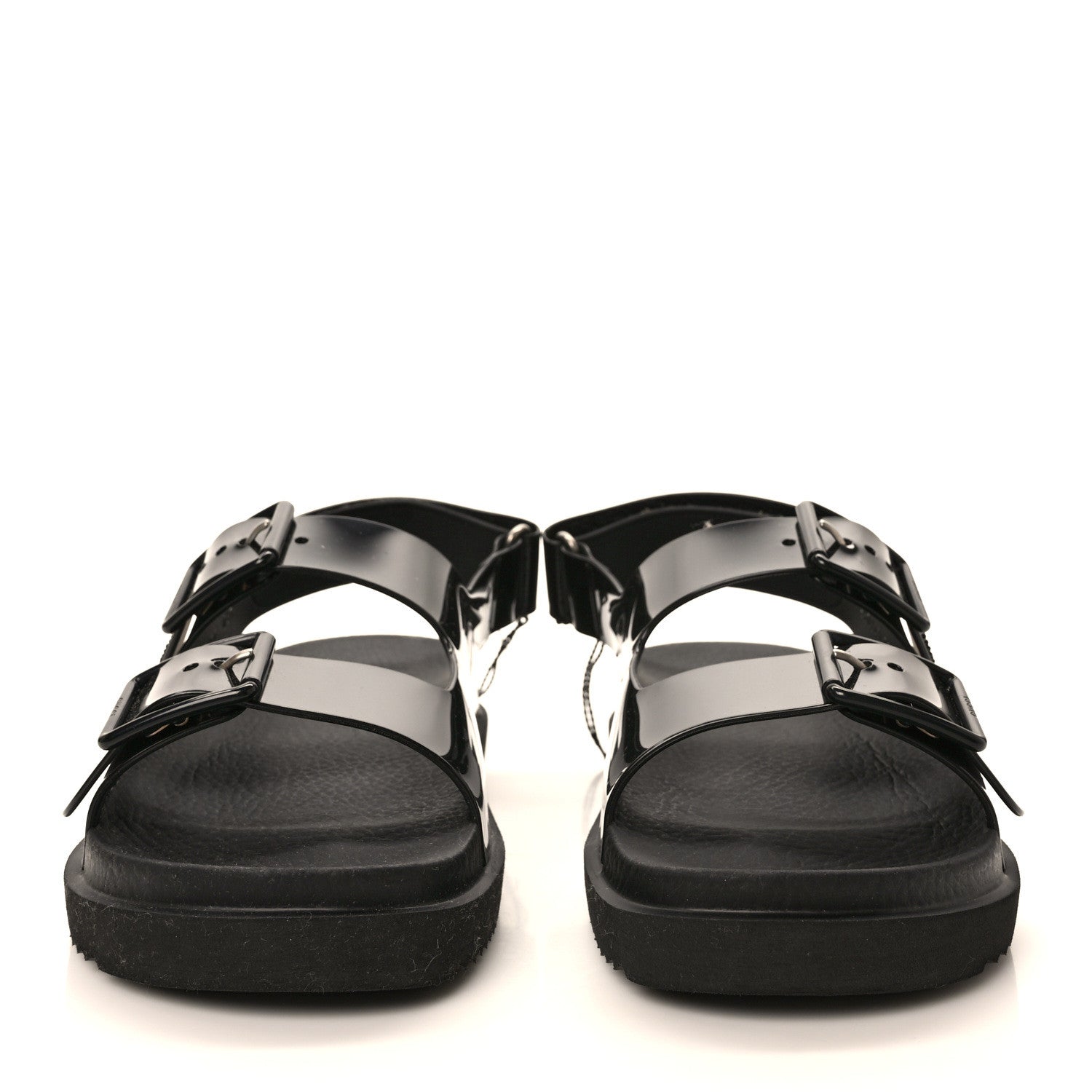 Gucci Rubber Mini Double G Womens Isla Dad Sandals 37 Black 2 of 8