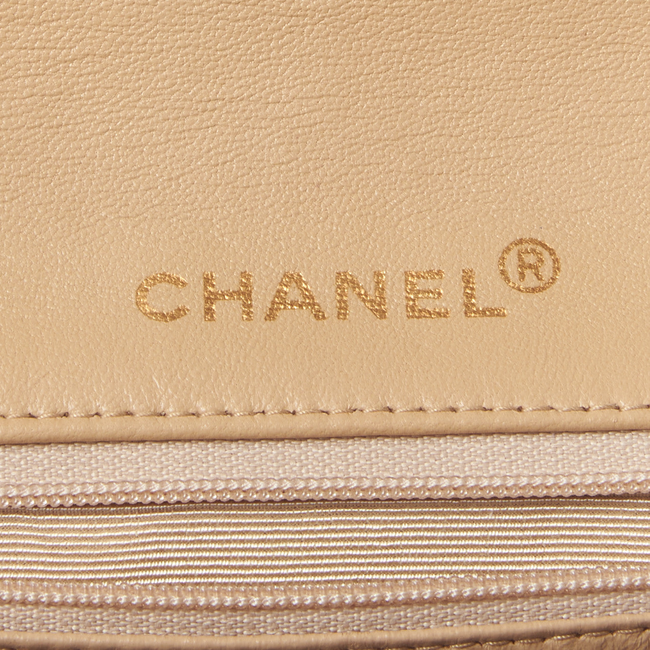 Chanel Lambskin Quilted Small Single Flap Beige 9 of 10