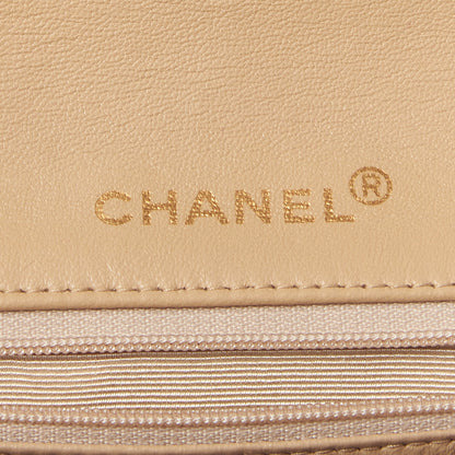 Chanel Lambskin Quilted Small Single Flap Beige 9 of 10