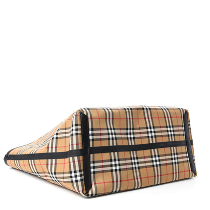 Burberry Vintage Check Extra Large The Giant Reversible Tote Antique Yellow 4 of 17