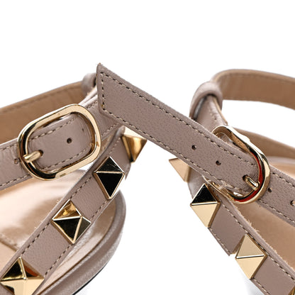 Valentino Garavani Patent Nappa Rockstud Ankle Strap 100mm Pumps 38.5 Black Poudre 9 of 10