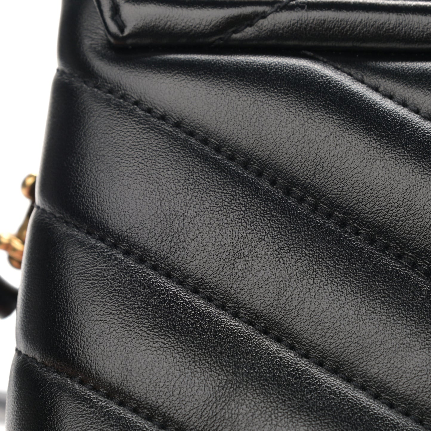 Calfskin Y Quilted Monogram Toy Loulou Crossbody Bag Black