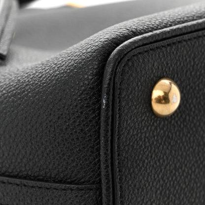 Saint Laurent Grained Calfskin Medium Emmanuelle Bucket Bag Black 12 of 13