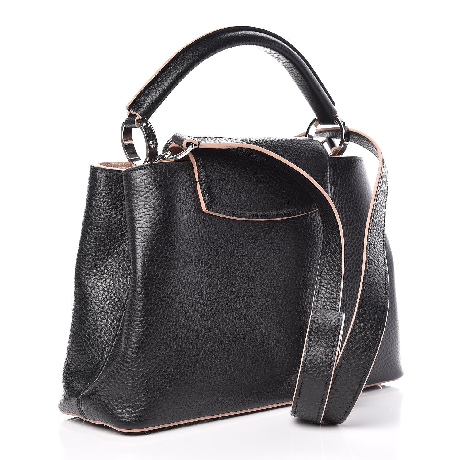 Louis Vuitton Taurillon Capucines BB Black Petale 3 of 9