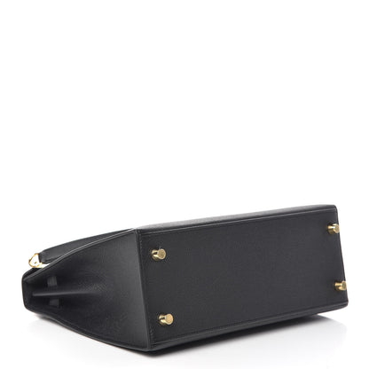 Hermes Epsom Kelly Sellier 25 Black 5 of 35