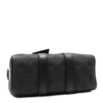Louis Vuitton Monogram Taurillon Keepall Bandouliere 25 Black 4 of 9