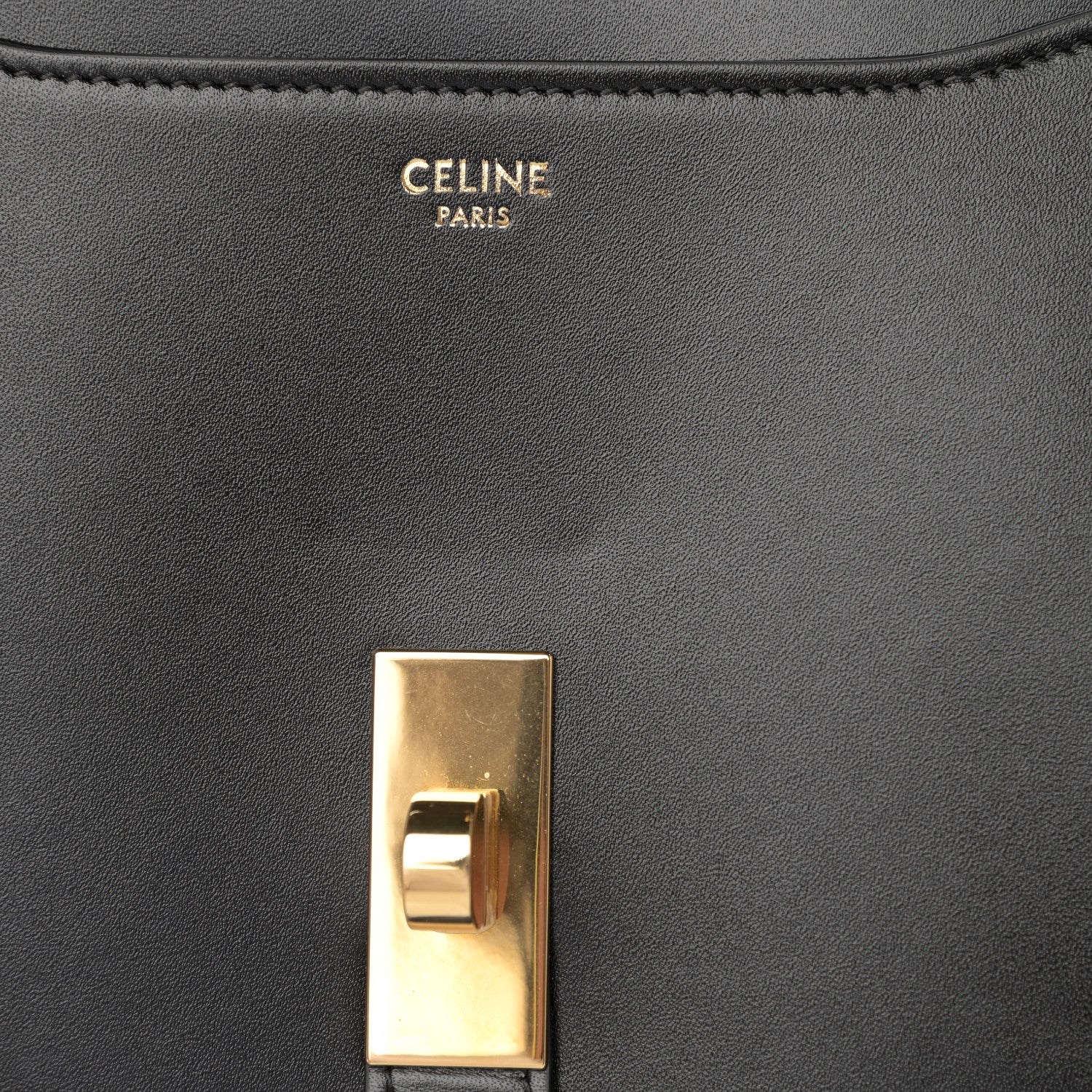 Celine Satinated Calfskin Medium Besace 16 Black 13 of 16