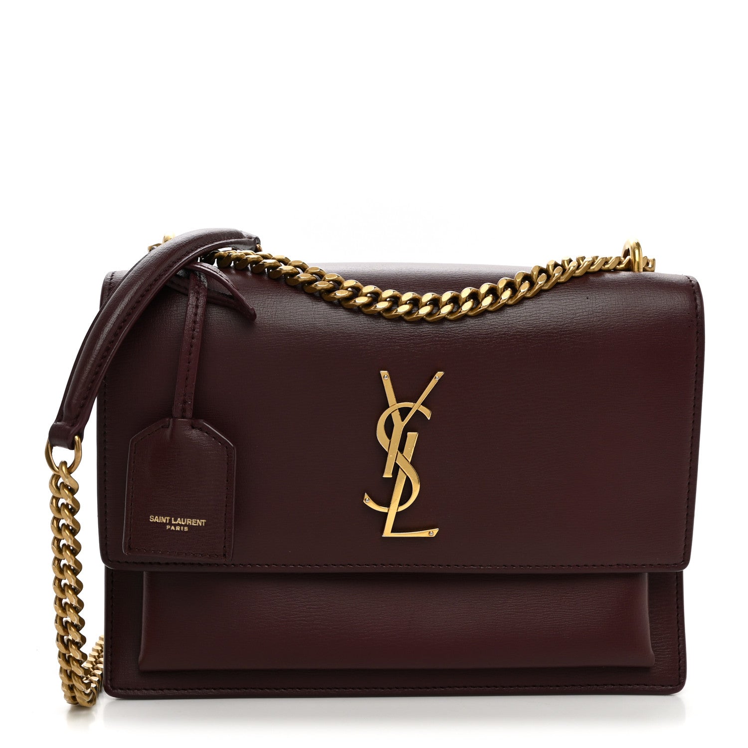 Saint Laurent Calfskin Medium Monogram Sunset Pallisandre 1 of 10