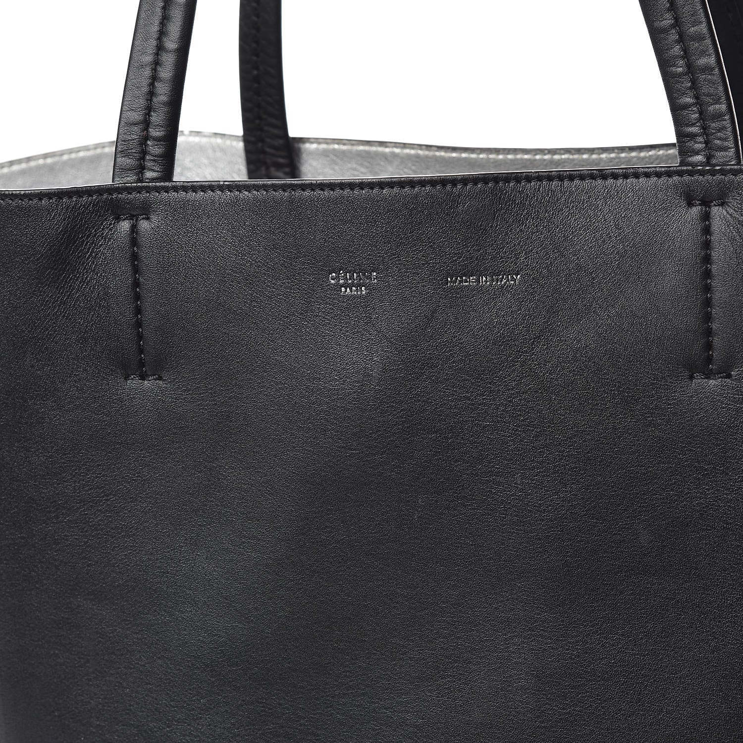 Celine Soft Grained Calfskin Medium Horizontal Cabas Phantom Black 19 of 19