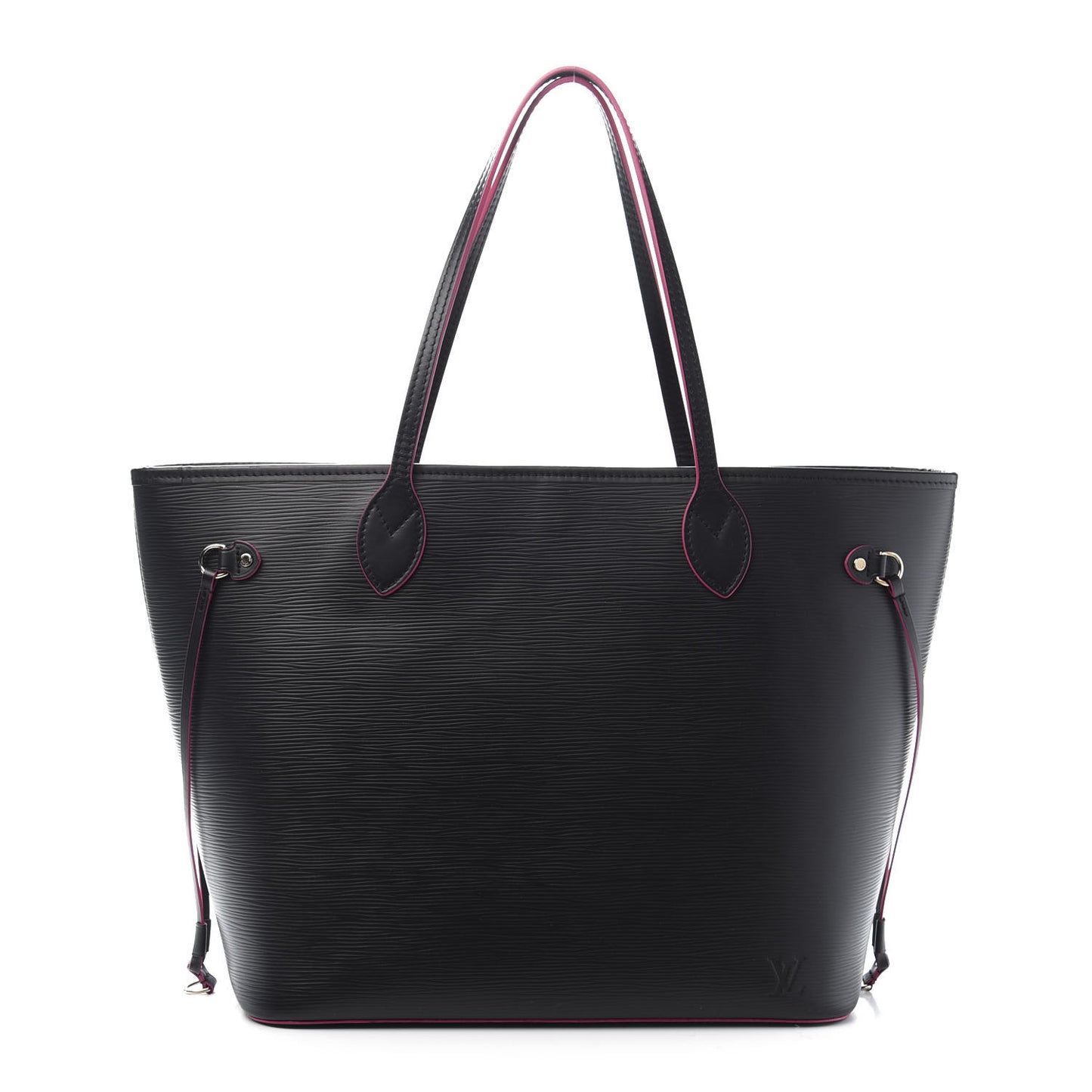 Epi Neverfull MM Black Hot Pink