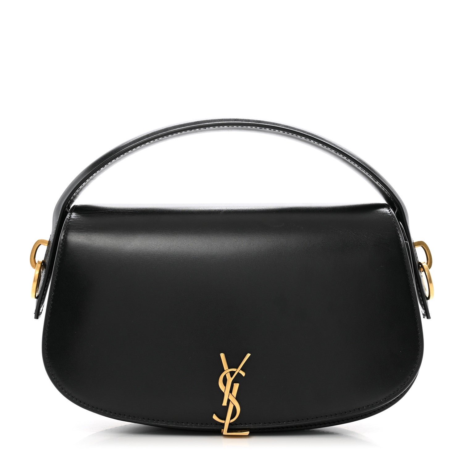 Saint Laurent Box Calfskin Voltaire Top Handle Crossbody Bag Black 1 of 11
