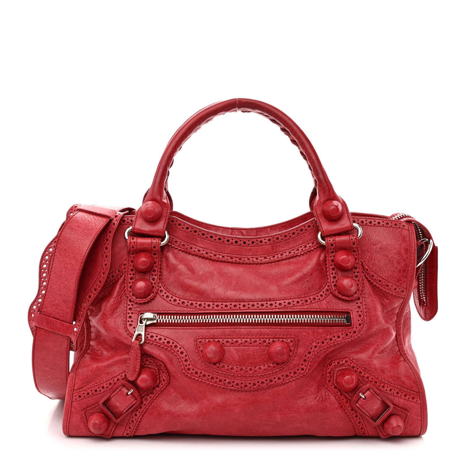 Balenciaga Agneau Giant Brogues Hardware City Sang 1 of 14