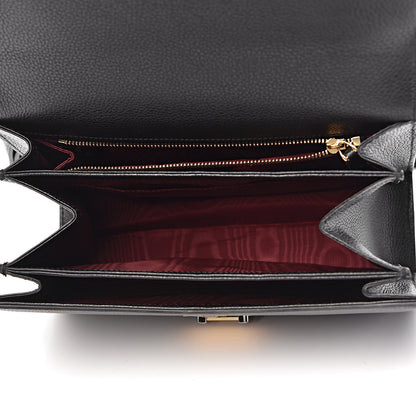 Gucci Grainy Calfskin Small Zumi Shoulder Bag Black 5 of 10