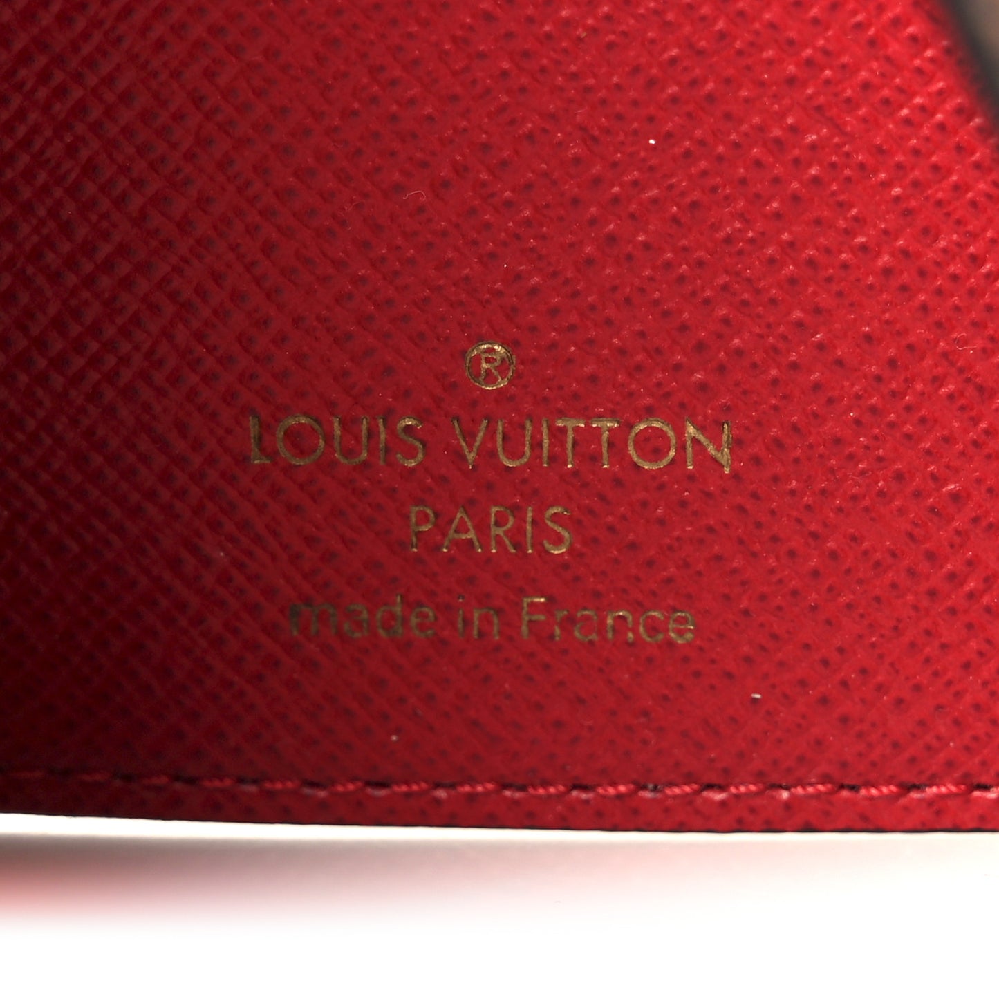 Damier Ebene Victorine Wallet Red
