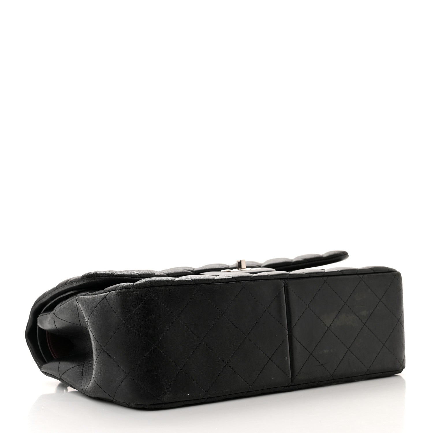 Chanel Lambskin Quilted Jumbo Double Flap Black 4 of 20