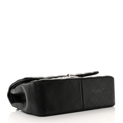 Chanel Lambskin Quilted Jumbo Double Flap Black 4 of 20