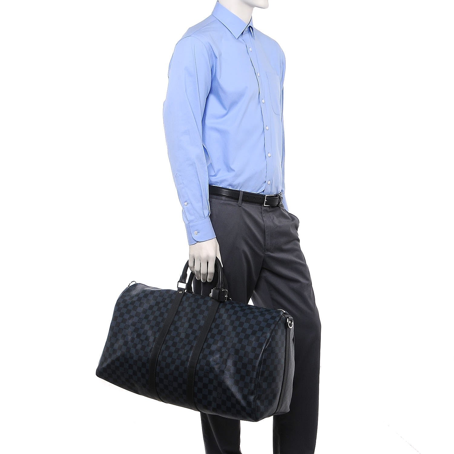 Louis Vuitton Damier Cobalt Keepall Bandouliere 55 2 of 8