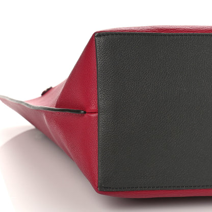Louis Vuitton Calfskin Lockme Go Tote Lie De Vin Etain 7 of 8
