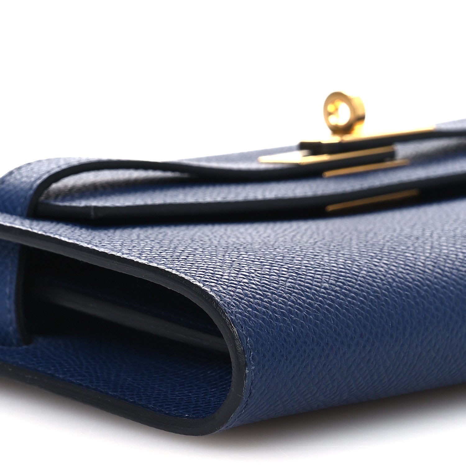 Hermes Epsom Kelly Wallet To Go Bleu Glacier Bleu Saphir 8 of 12
