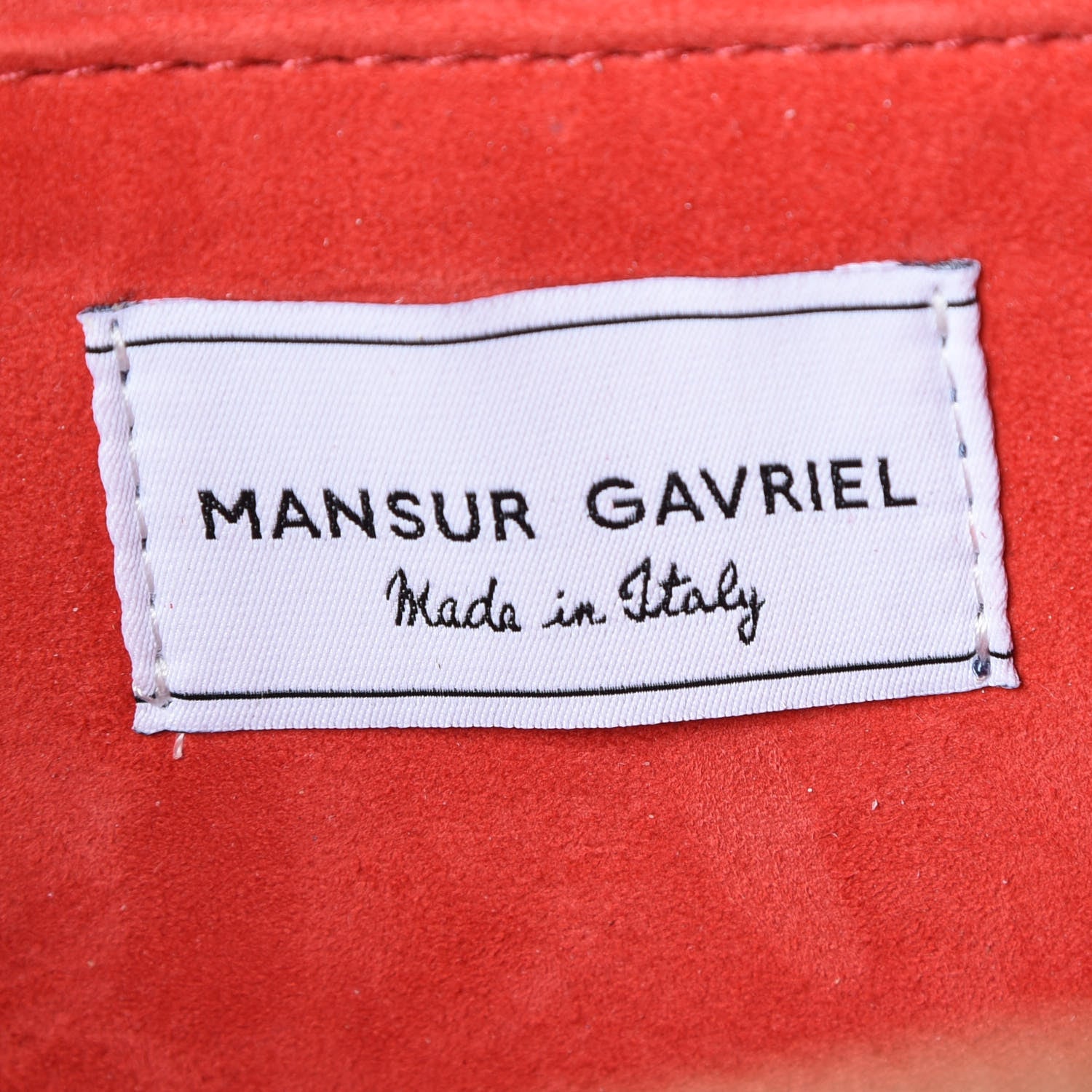 Mansur Gavriel Calfskin Circle Crossbody Bag Flamma 8 of 8