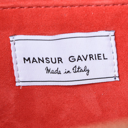 Mansur Gavriel Calfskin Circle Crossbody Bag Flamma 8 of 8