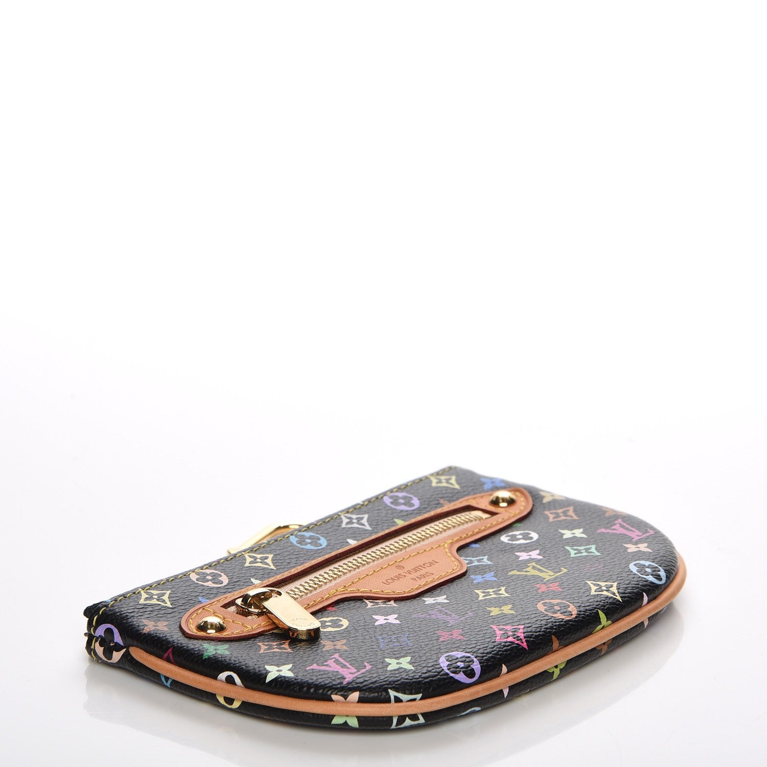 Louis Vuitton Monogram Multicolor Pochette Plate MM Black 4 of 6