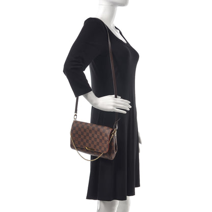 Louis Vuitton Damier Ebene Favorite MM 2 of 8