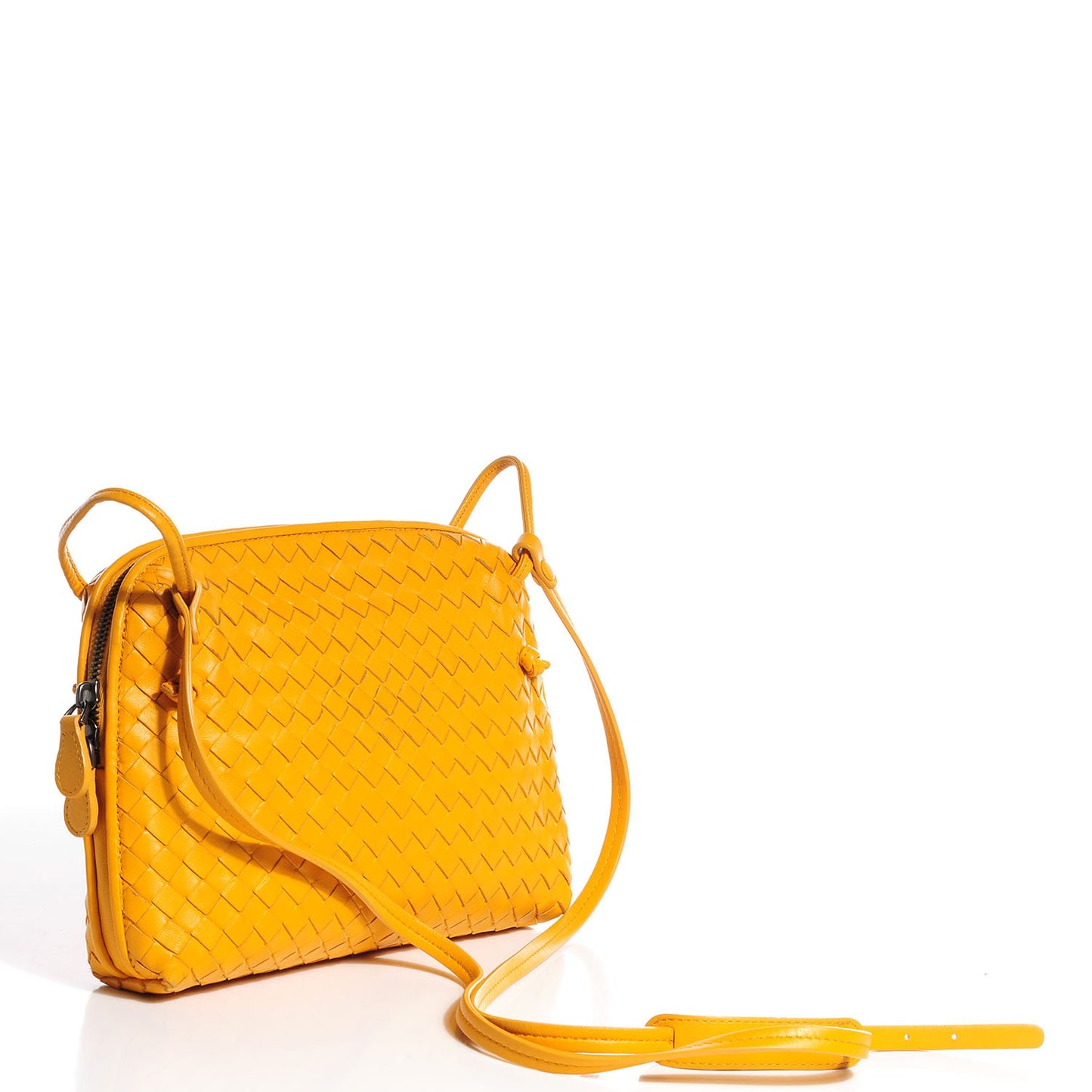 Nappa Intrecciato Crossbody Messenger Sapphire