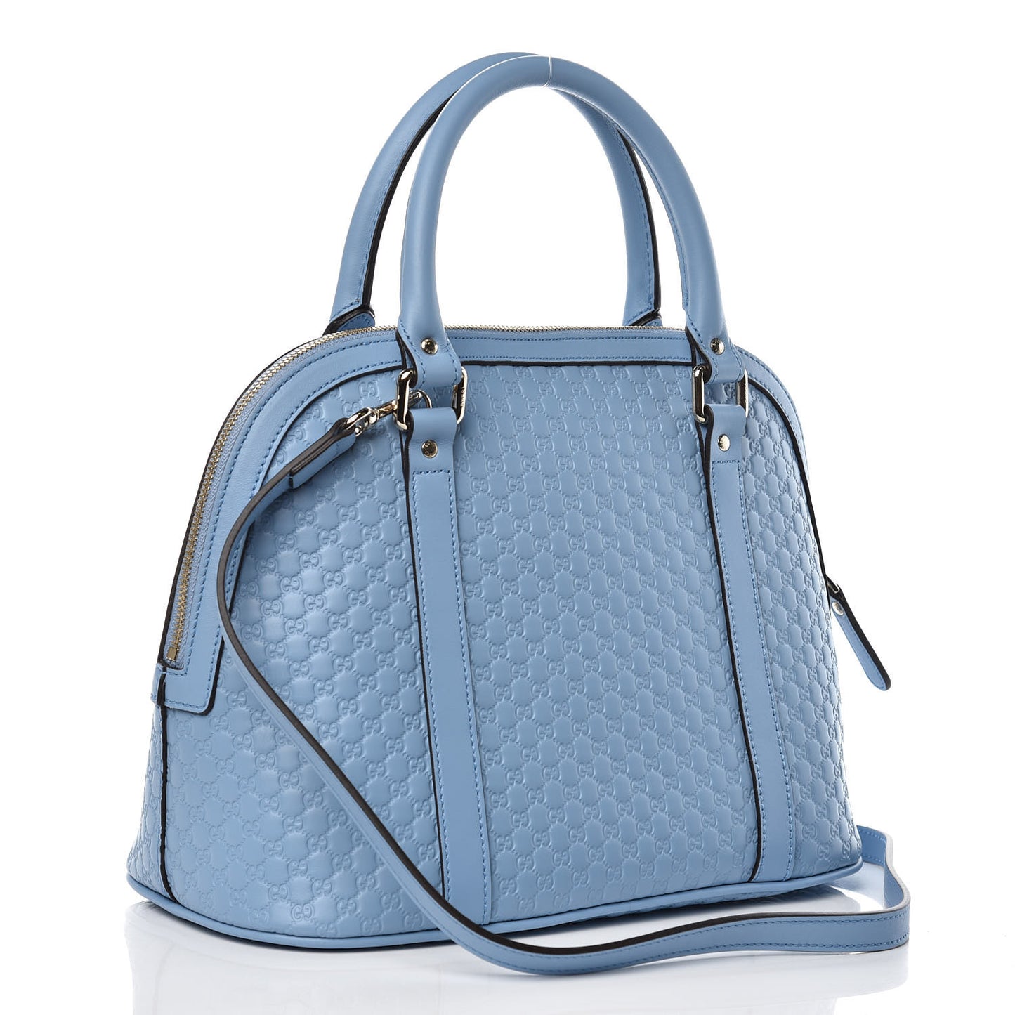 Microguccissima Medium Dome Bag Mineral Blue