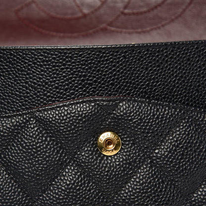 Chanel Caviar Quilted Jumbo Double Flap Black 9 of 12