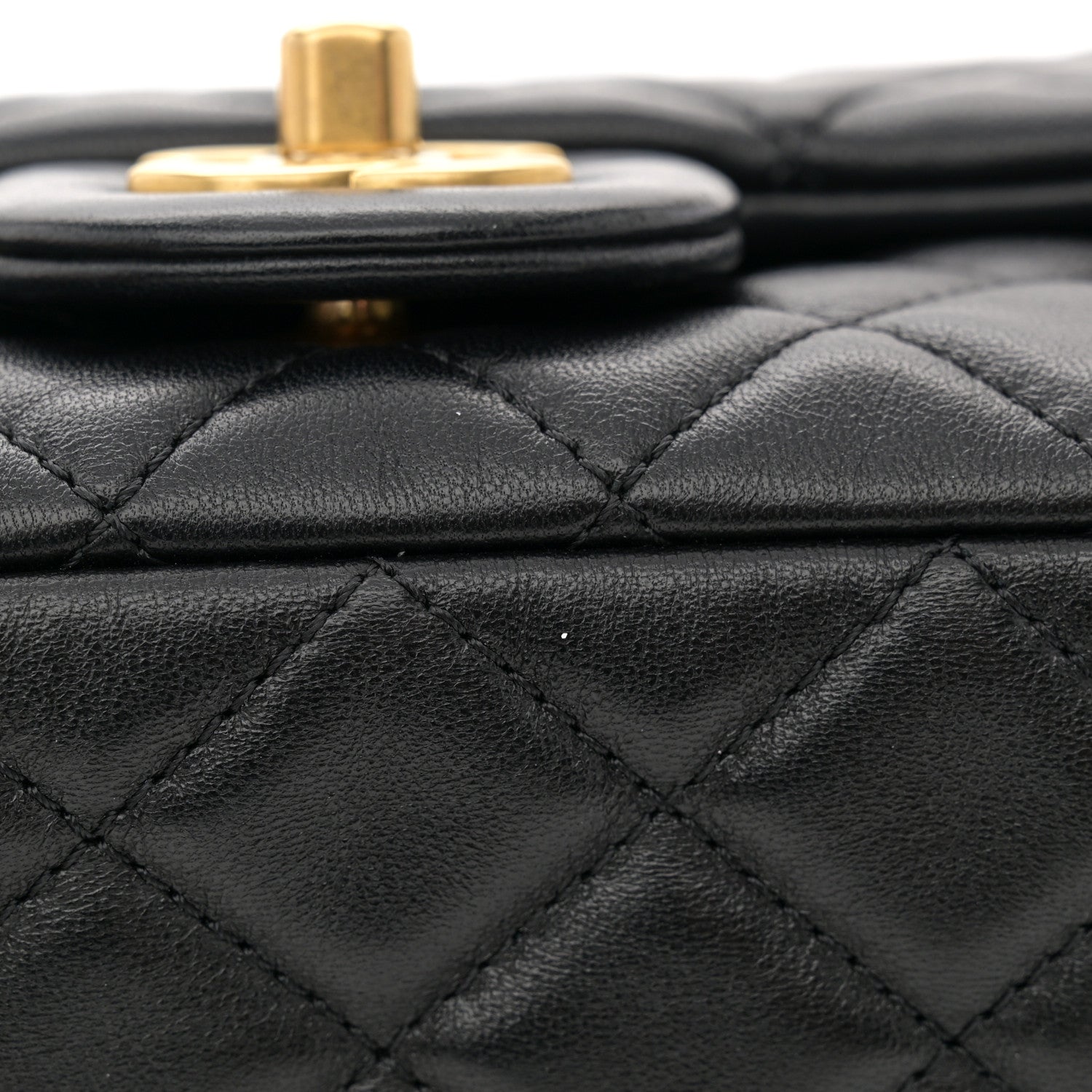 Chanel Lambskin Quilted Mini Rectangular Pearl Crush Flap Black 11 of 11
