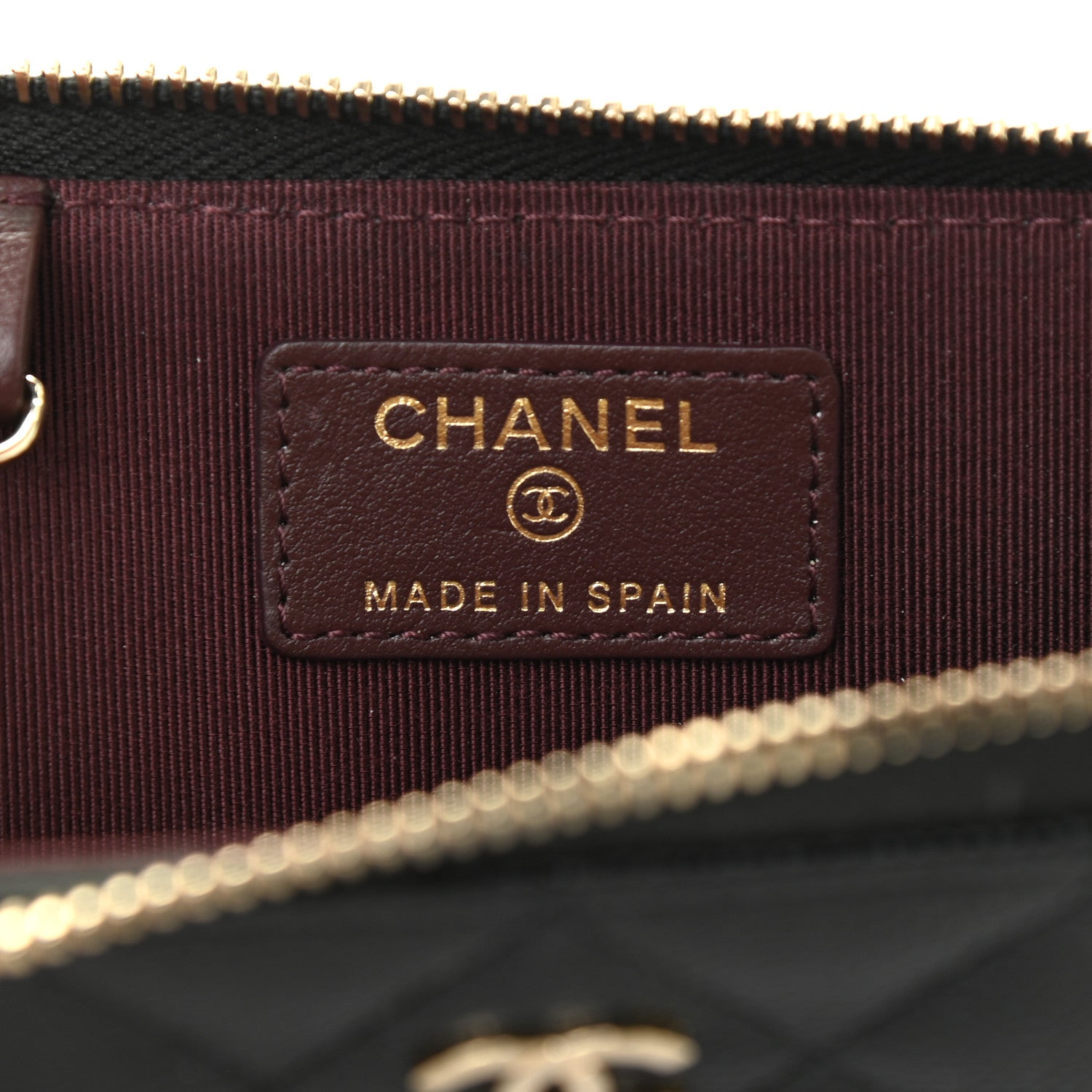 Chanel Caviar Quilted Zipped Key Holder Case Black 6 of 8