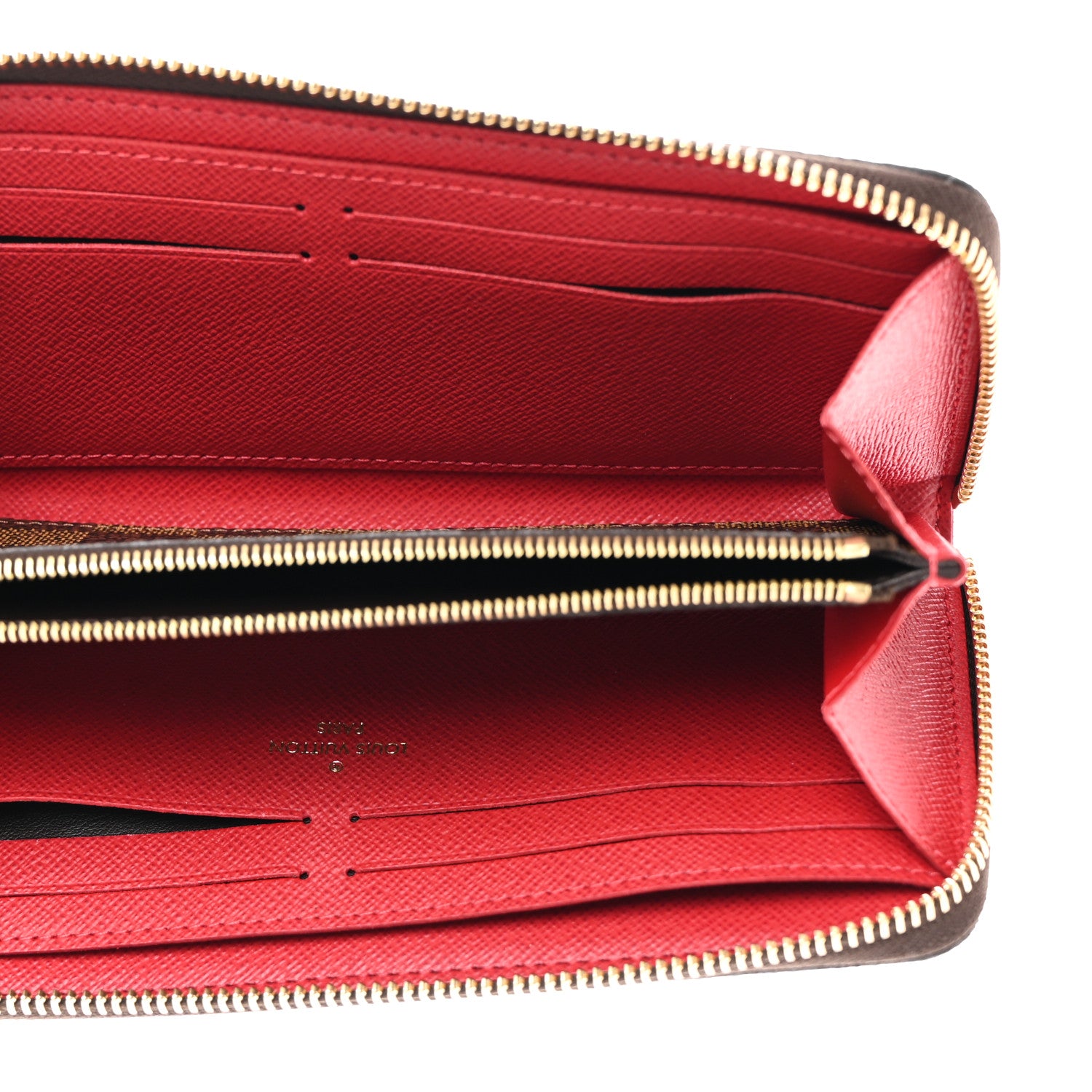 Louis Vuitton Damier Ebene Clemence Wallet Cherry 5 of 8