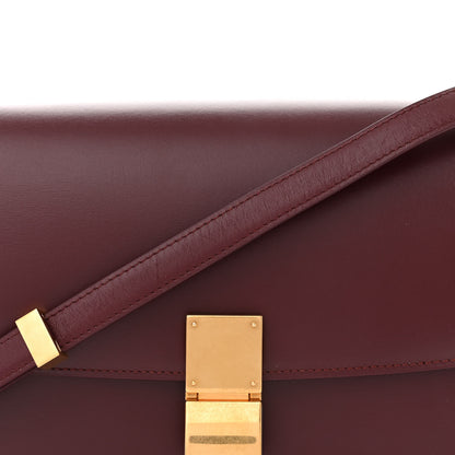 Celine Box Calfskin Medium Classic Box Flap Bag Burgundy 8 of 15