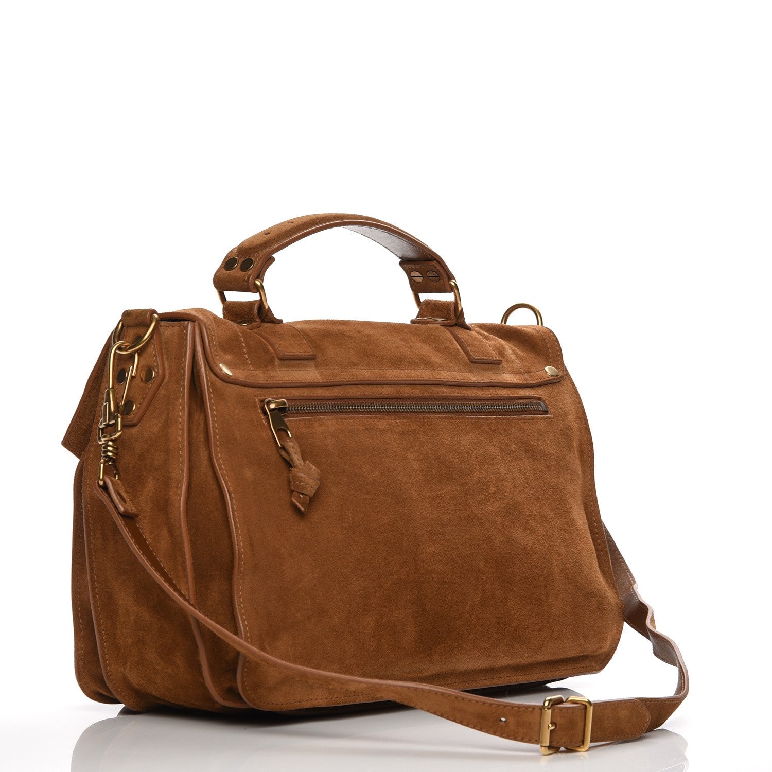Proenza Schouler Suede Medium PS1 Satchel Tobacco 3 of 8